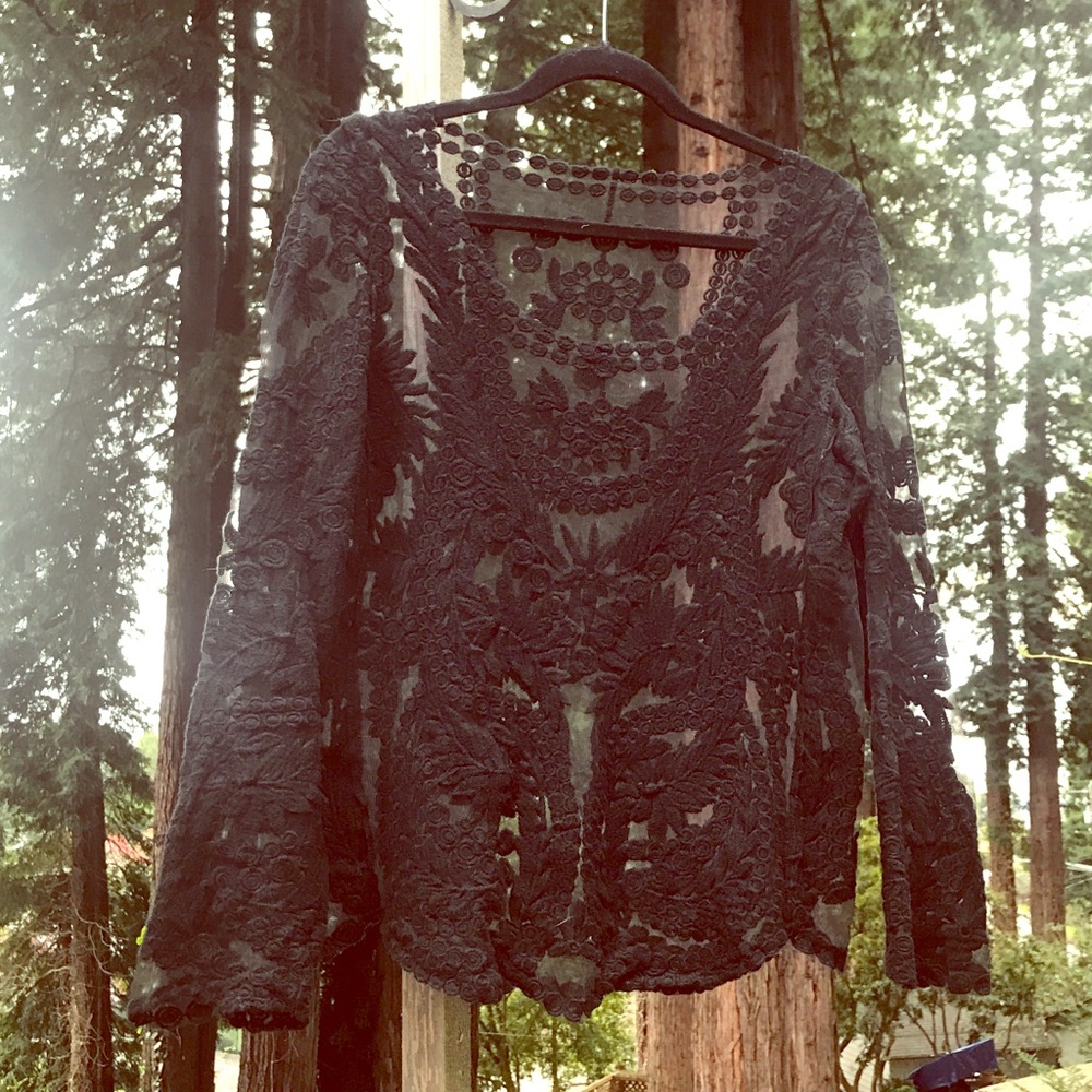 Lace Embroidered Top